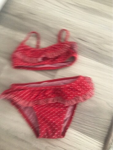 3-6 Ay Beden kırmızı Renk 3 6 ay benek bikini