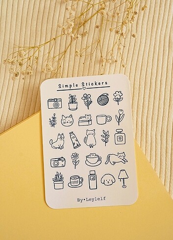 Simple 2 Stickers 
