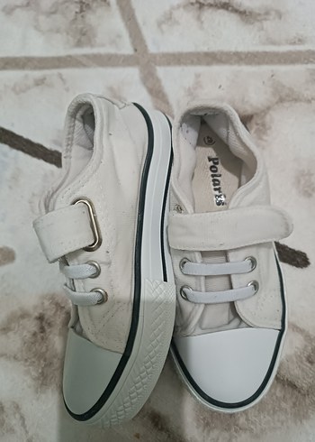 29 Beden Polaris Beyaz Erkek Çocuk Sneaker Velcro