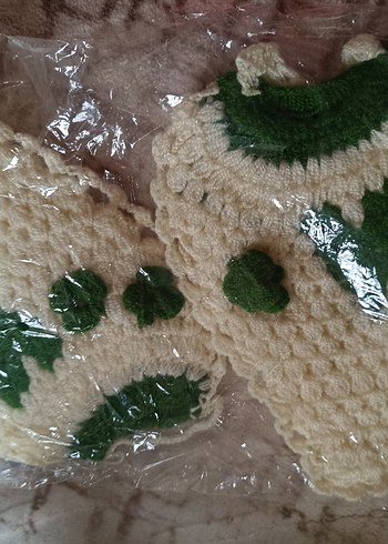 Beyaz Örgü bebek lifi - Görsel 3