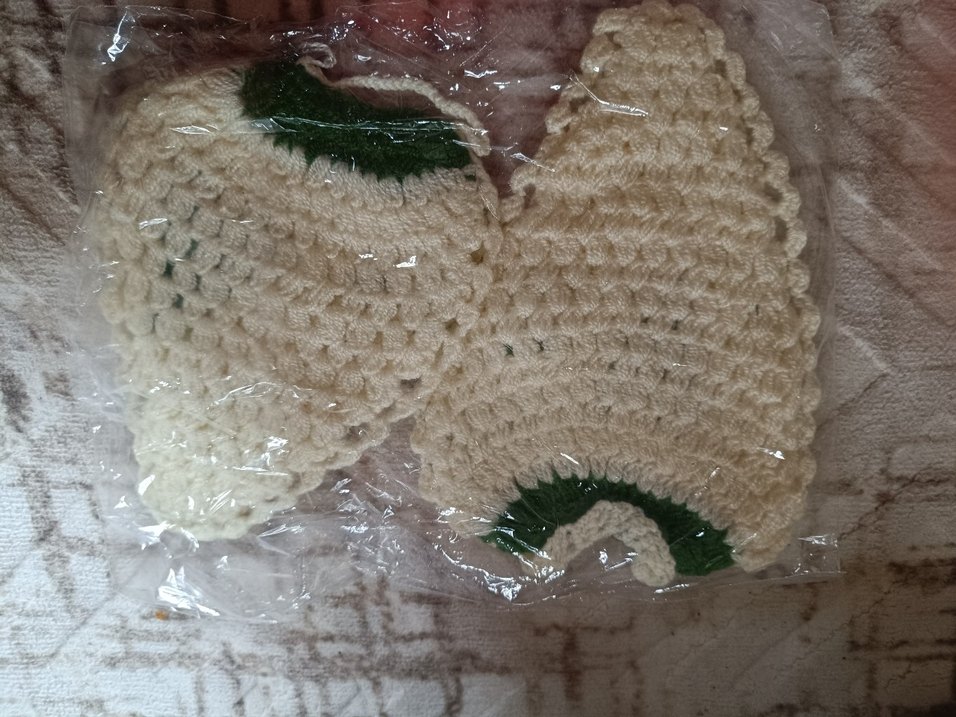 Beyaz Örgü bebek lifi - Görsel 2