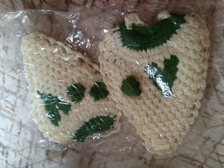 Beyaz Örgü bebek lifi - Görsel 3