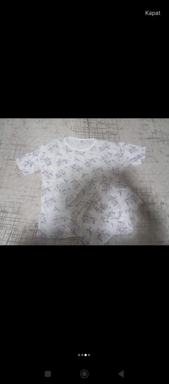 Dantel Detaylı Desenli Hamile Tişörtü - Görsel 3