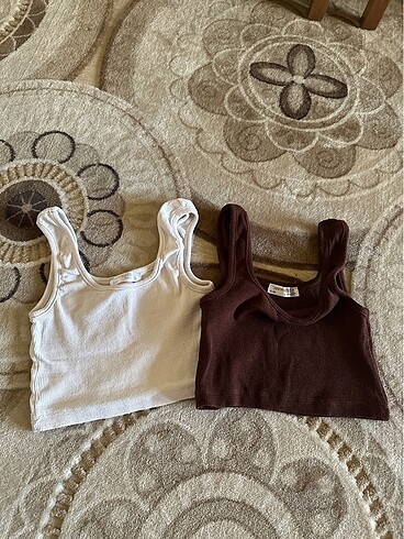s Beden beyaz Renk Mini crop atlet