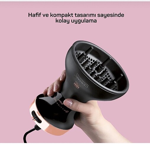 Kıvırcık saçlar için kurutma makinesi