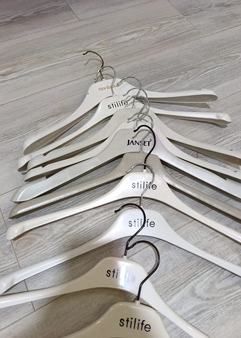 10 adet çift katlı ceket mont kaban pardesü askısı - Görsel 5