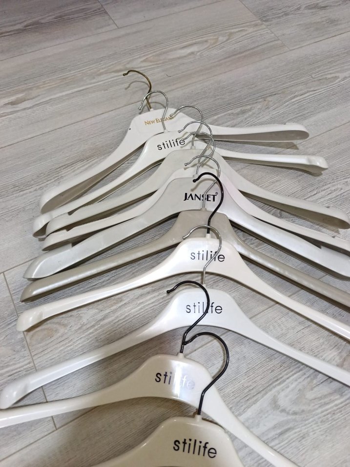 10 adet çift katlı ceket mont kaban pardesü askısı - Görsel 5