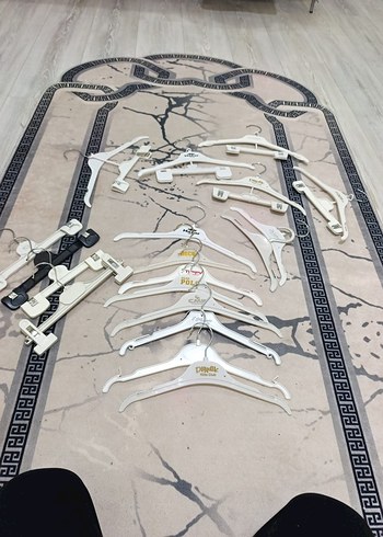 19 adet bebek çocuk kıyafet askısı . - Görsel 7