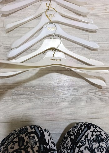 8 adet çift katlı ceket mont kaban pardesü askısı - Görsel 9