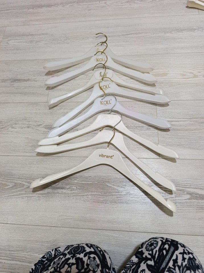 8 adet çift katlı ceket mont kaban pardesü askısı - Görsel 3