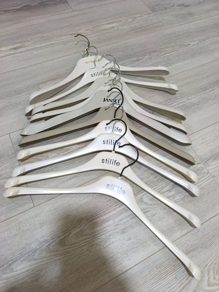 8 adet çift katlı ceket mont kaban pardesü askısı - Görsel 5