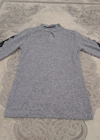 Koton L beden kolları güpür detaylı kazak - Görsel 3