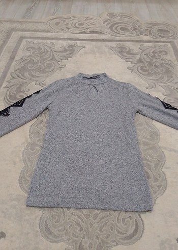 Koton L beden kolları güpür detaylı kazak - Görsel 2