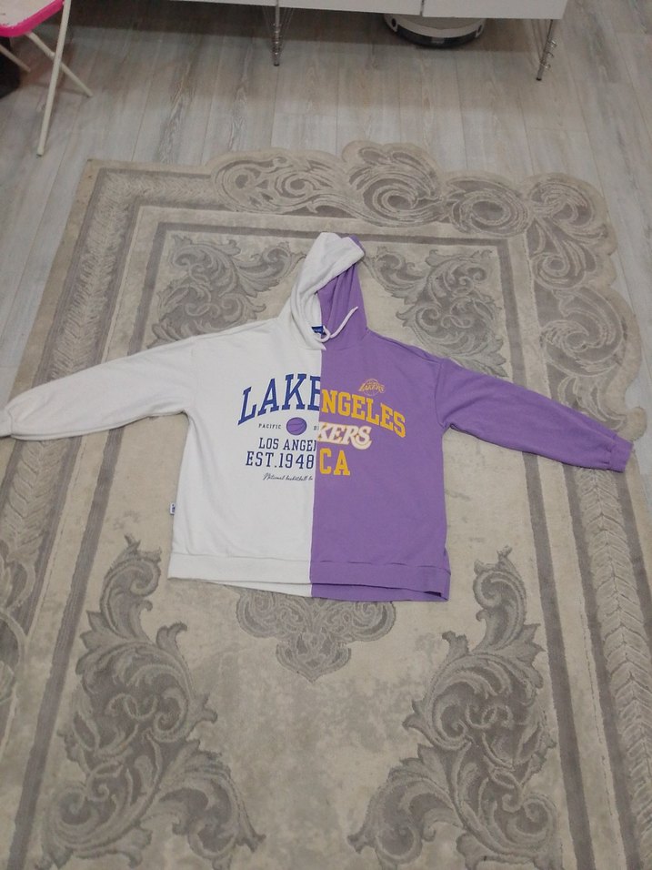 DeFacto NBA M-L beden kapşonlu sweatshirt - Görsel 3