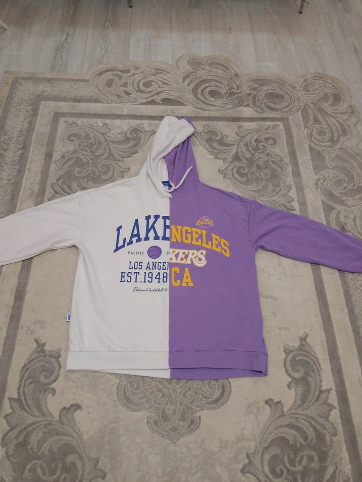 DeFacto NBA M-L beden kapşonlu sweatshirt - Görsel 4