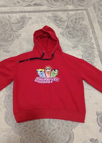10-12 yaş kapşonlu sweatshirt - Görsel 5