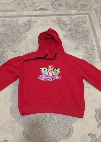 10-12 yaş kapşonlu sweatshirt - Görsel 2