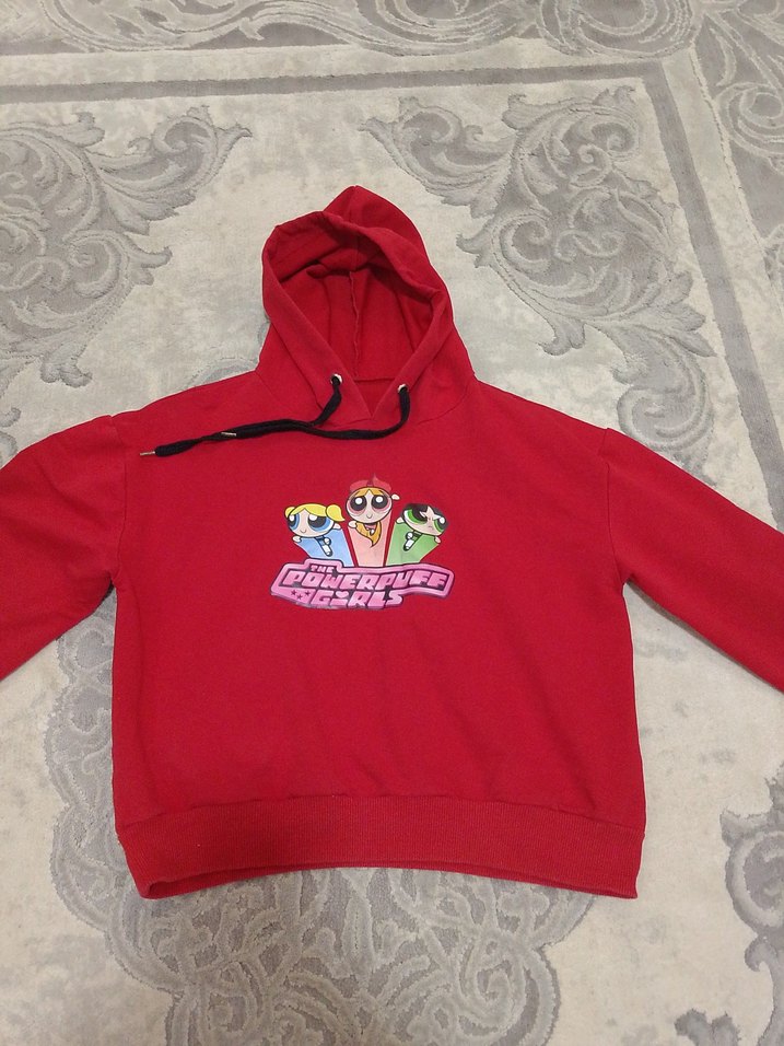 10-12 yaş kapşonlu sweatshirt - Görsel 5