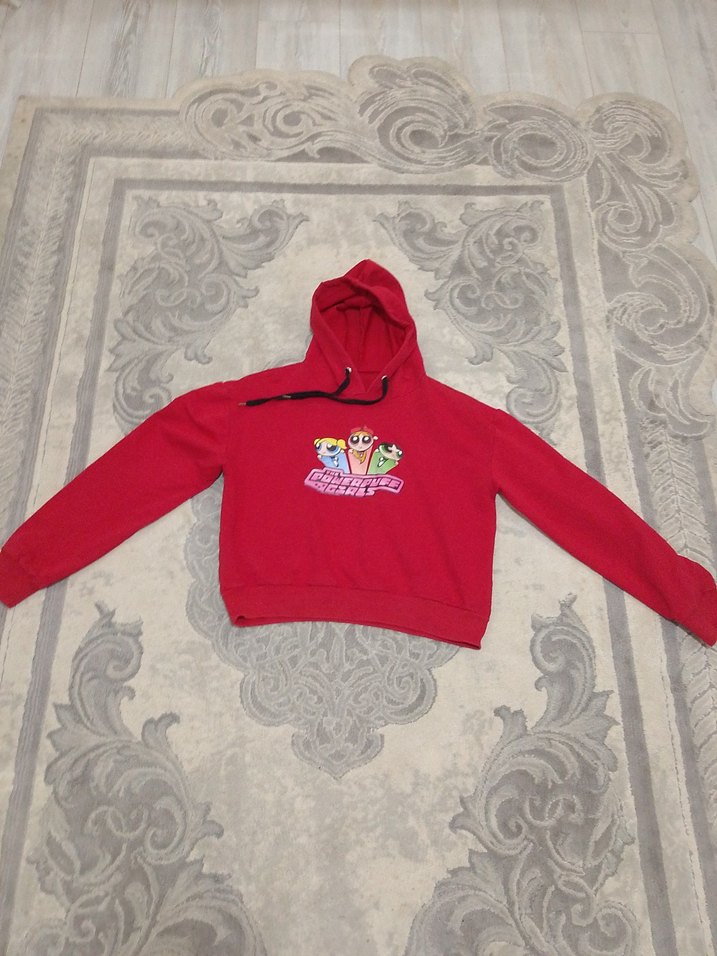 10-12 yaş kapşonlu sweatshirt - Görsel 3