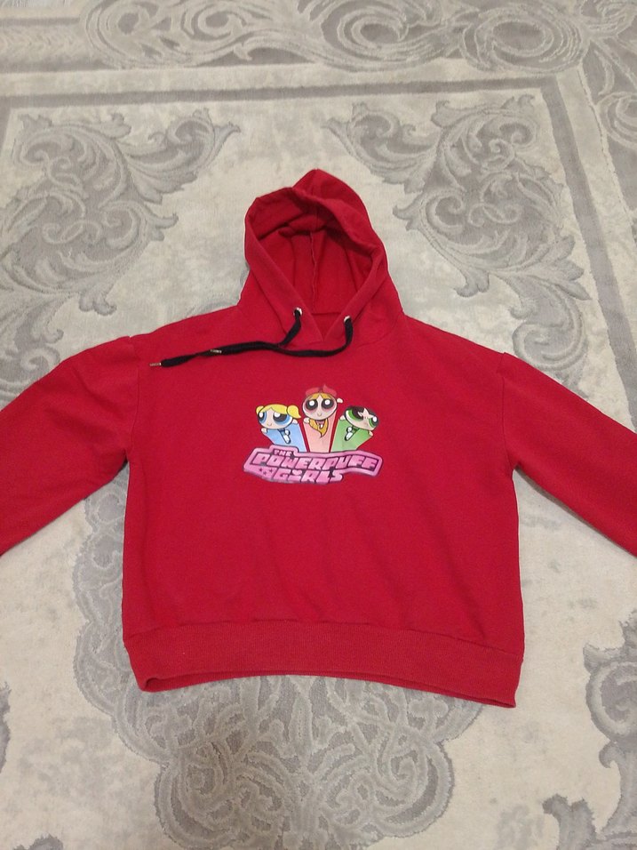 10-12 yaş kapşonlu sweatshirt - Görsel 2