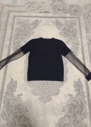 Cooland Sexy S beden kolları tüllü sweatshirt - Görsel 8