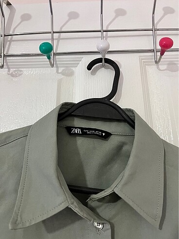 s Beden haki Renk Zara Haki Crop Ceket
