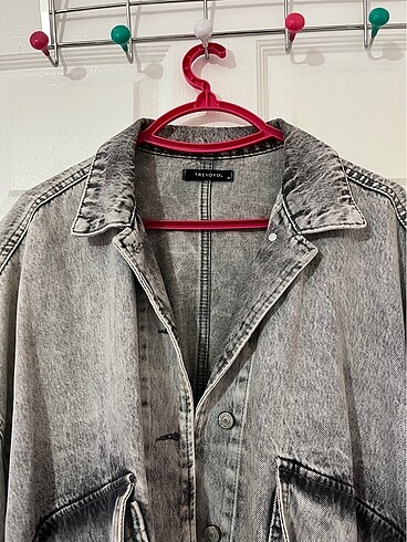 Trendyol & Milla Eskitme Oversize Kot Ceket