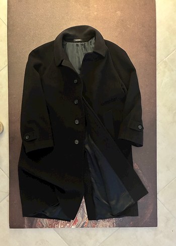 52 Beden siyah Renk Orijinal Valentino Vintage Erkek Palto Manto