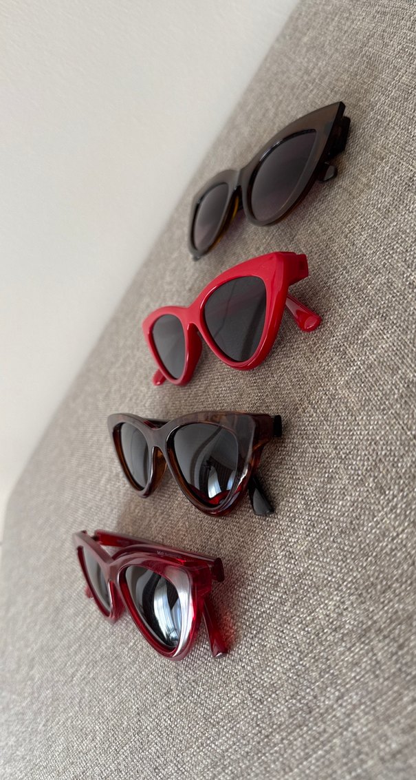 Kadın Retro Kedi Gözü Güneş Gözlüğü Seti - Görsel 2