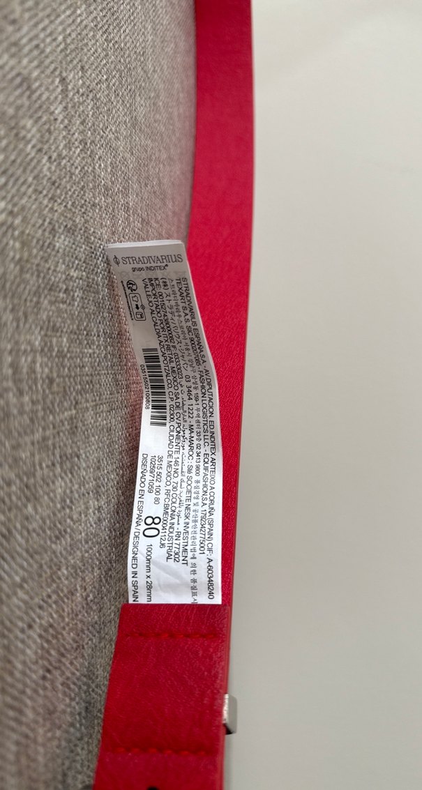 Kırmızı Süet Tokalı Kadın Kemer - Görsel 4