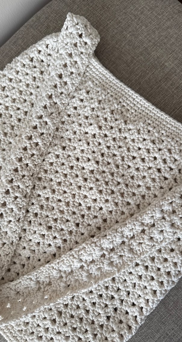 Bohem Gri Örgü Kadın Çanta - Görsel 2