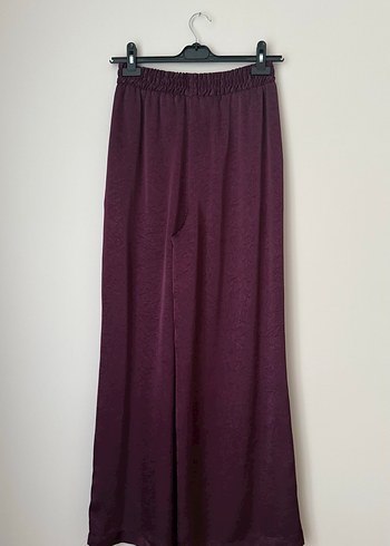 Kadın Mor Salaş Saten Pantolon - Görsel 3