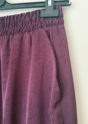 Kadın Mor Salaş Saten Pantolon - Görsel 2