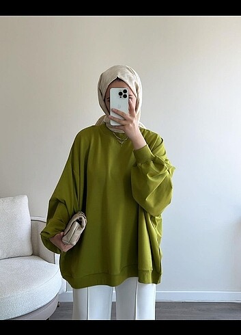 Yeşil Mevsimlik Sweatshirt 