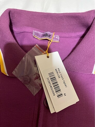 Uğur Okulları M beden polo tiger tshirt mor lise