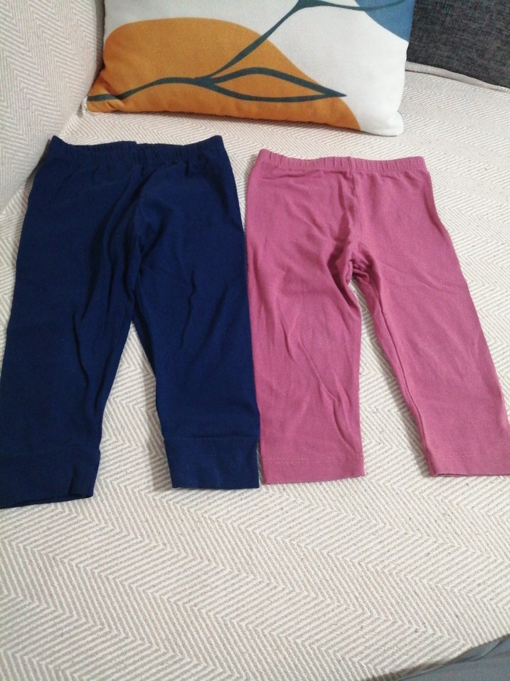 Kız Çocuk Pembe Pamuklu Tayt - Görsel 2