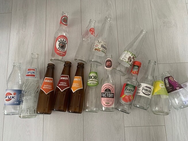 Çeşitli Gazoz şişeleri