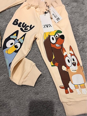 5 Yaş Beden Bluey and bingo baskılı çocuk takım
