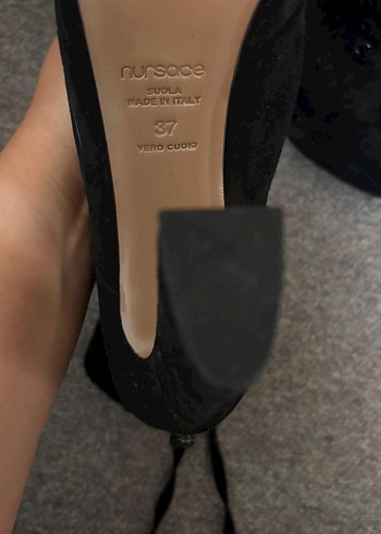 37 Beden siyah Renk Siyah Süet Gotik Stiletto Topuklu Kadın Bot