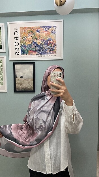 Gül desen şal