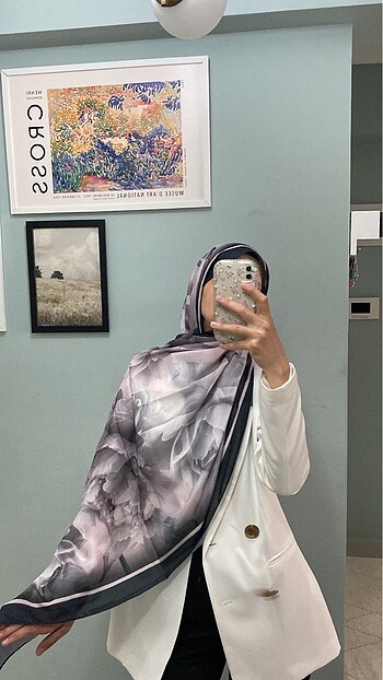 Gül desen şal