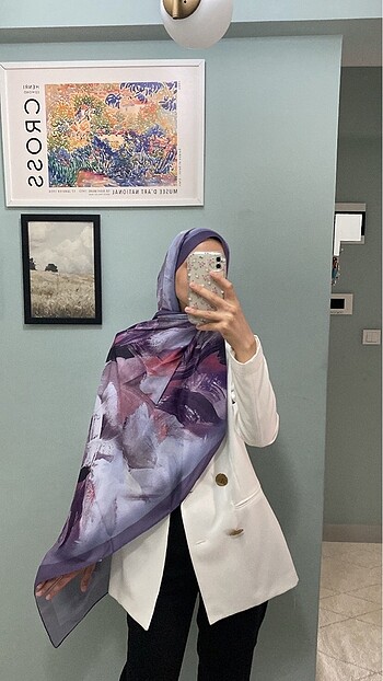 Fırça desen şal