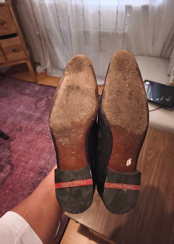 Kemal Tanca Rugan Siyah Parlak Deri Klasik Erkek Ayakkabı - Görsel 5