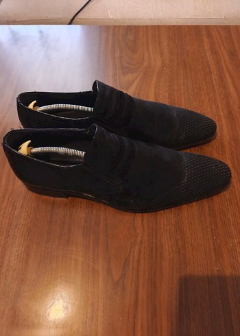 Kemal Tanca Rugan Siyah Parlak Deri Klasik Erkek Ayakkabı - Görsel 4