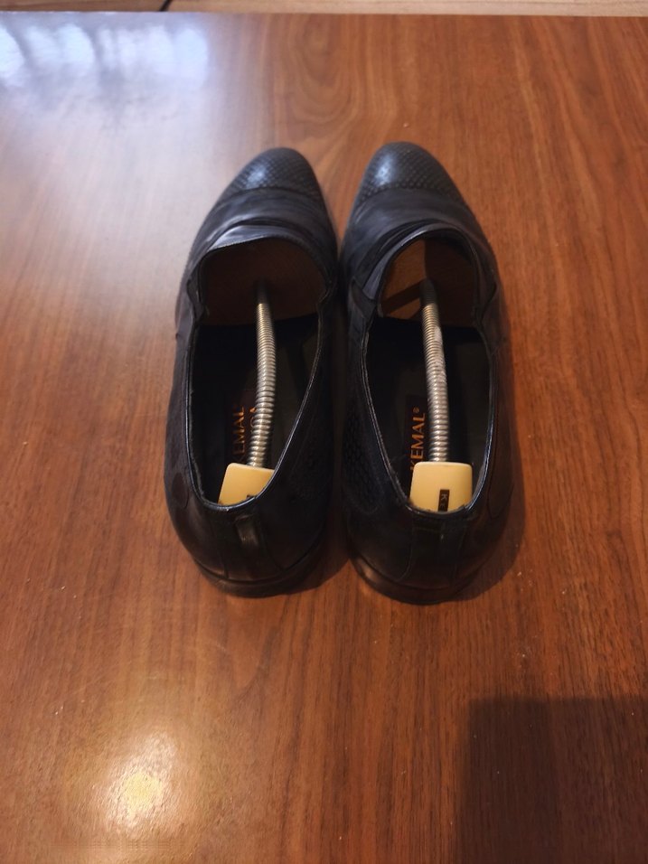 Kemal Tanca Rugan Siyah Parlak Deri Klasik Erkek Ayakkabı - Görsel 3