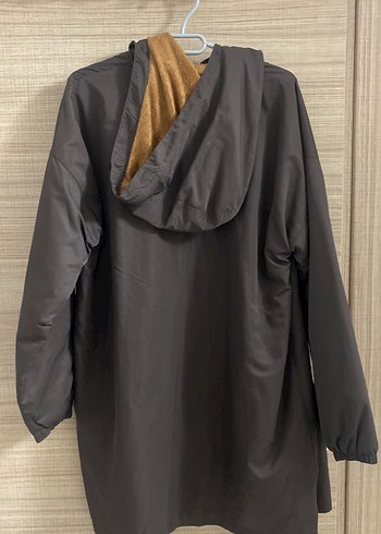 Kahverengi İçi Yünlü Kısa Parka - Görsel 3