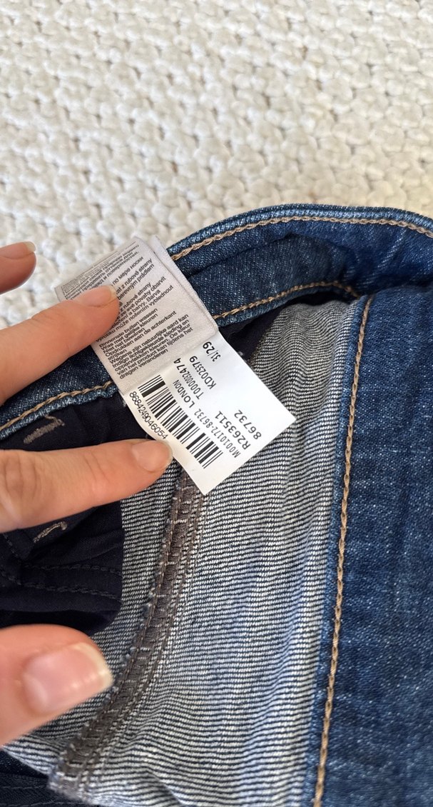 Mavi erkek jean - Görsel 5