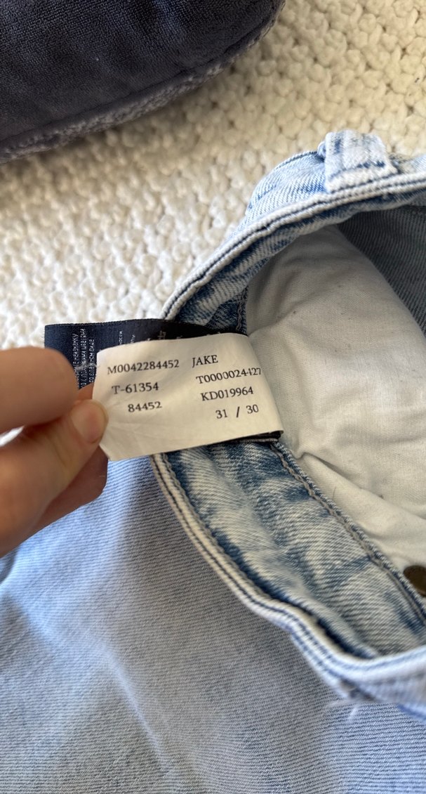 Erkek mavi jean - Görsel 4