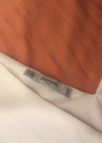 Mango Beyaz V Yakalı Kolsuz Midi Bluz mango marka m beden