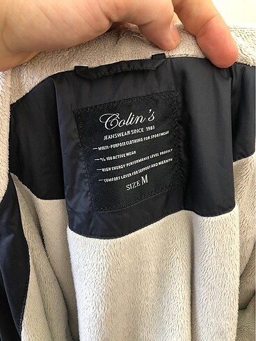 m Beden lacivert Renk Colins kadın mont